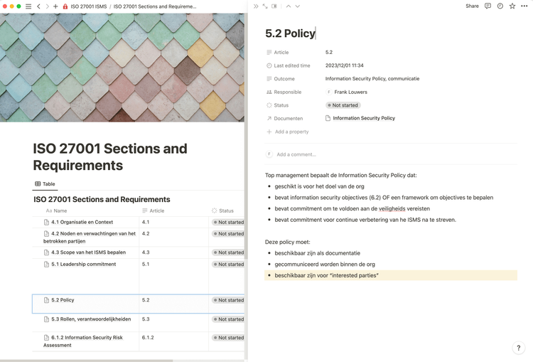 ISO27001 bij Krane Labs